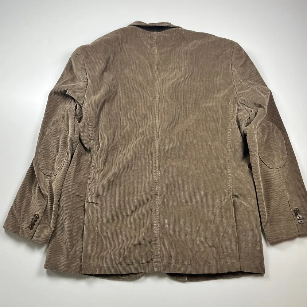 Joseph Abboud Corduroy Blazer Size XXL Brown w/Elbow Patch Classic Academic Prep